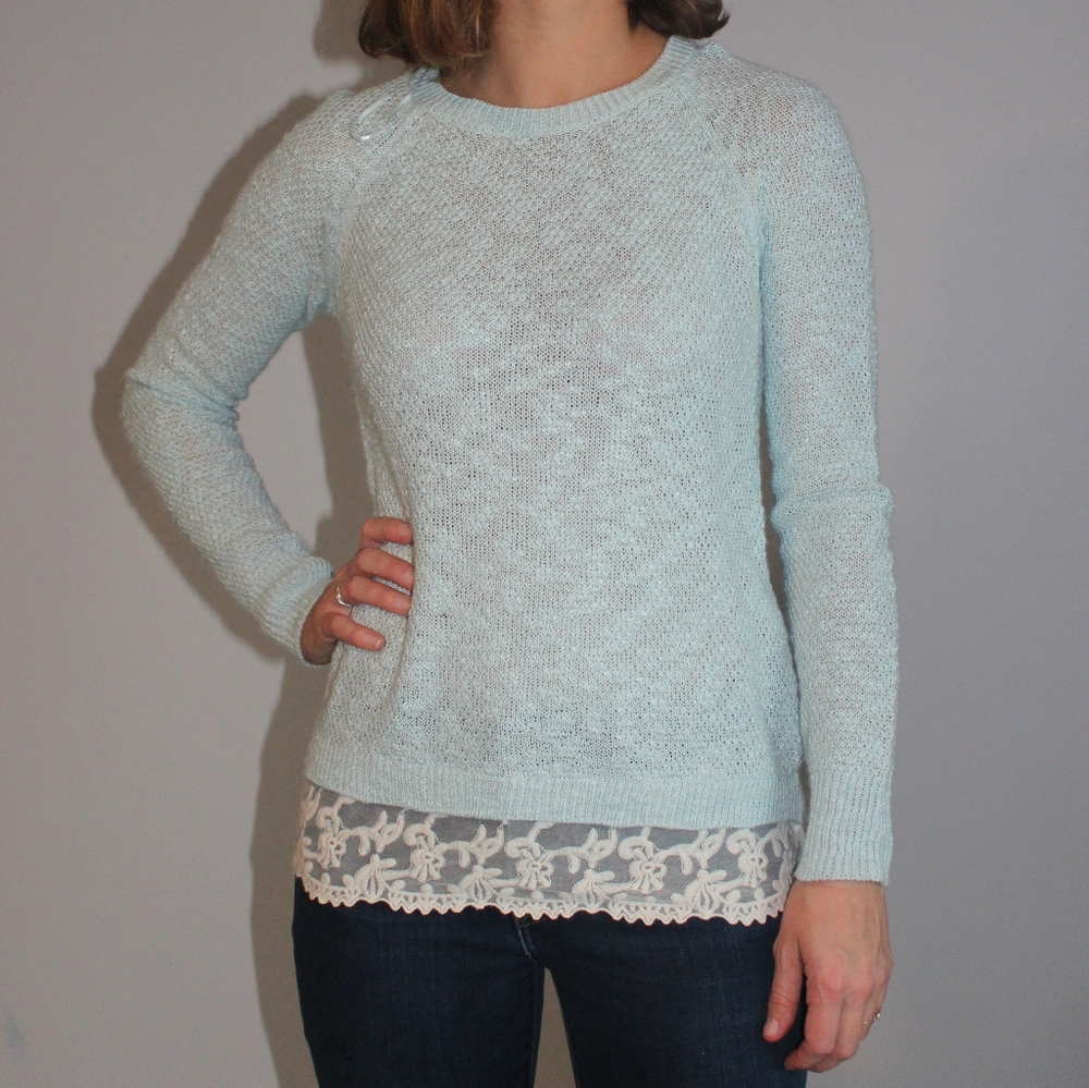 Pink rose sweater